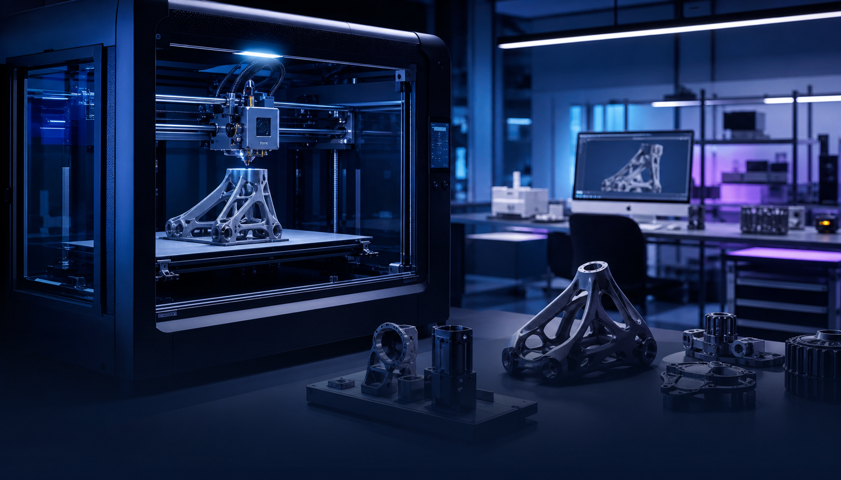 Industrieller 3D-Druck und technische Bauteile